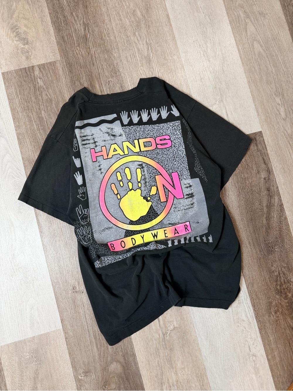 Vintage 90s Hands Body Wear Graphic Shirt